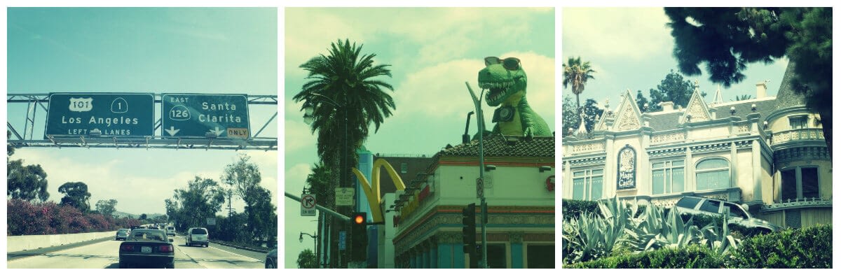 los angeles desde el coche